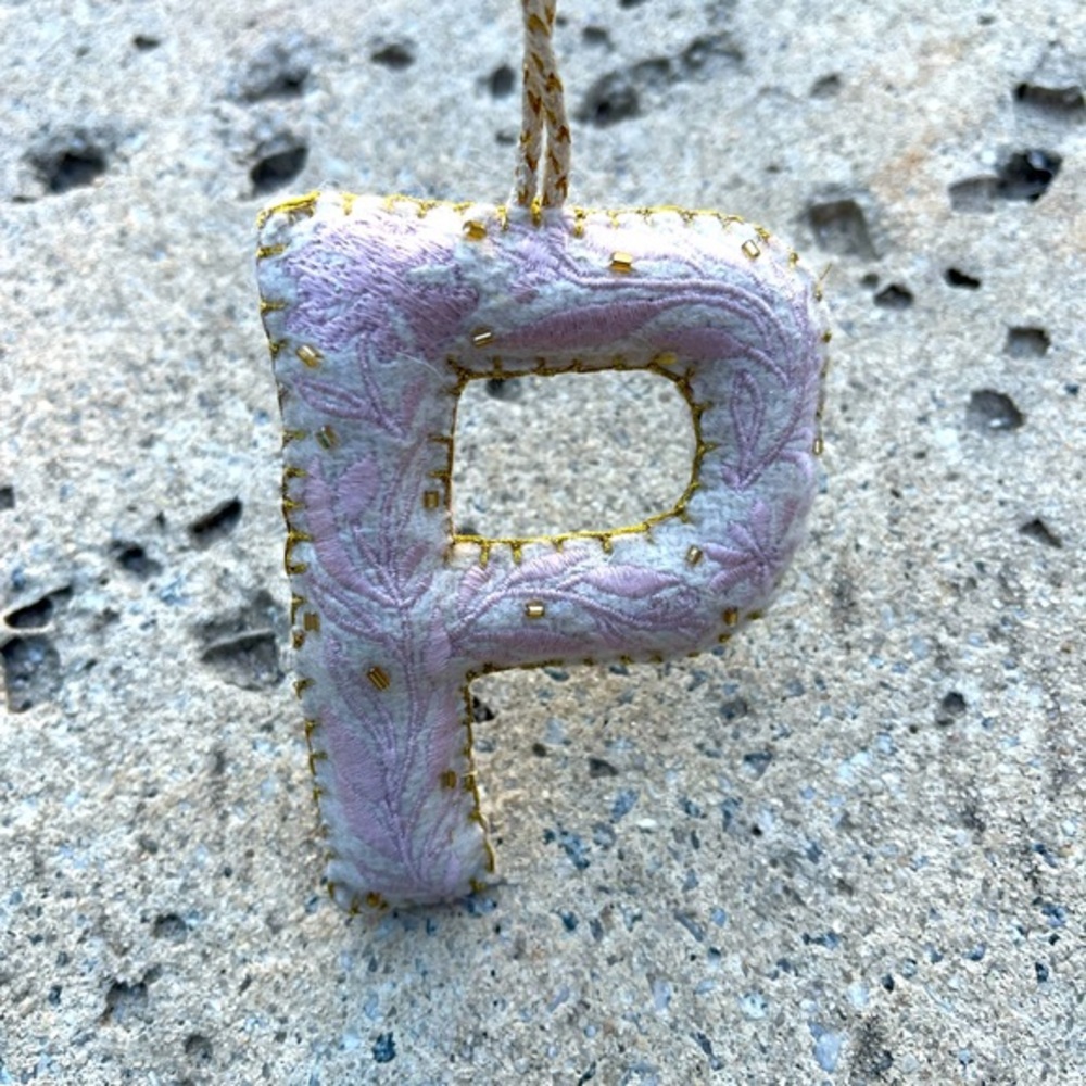 Embellished  Letter Ornament